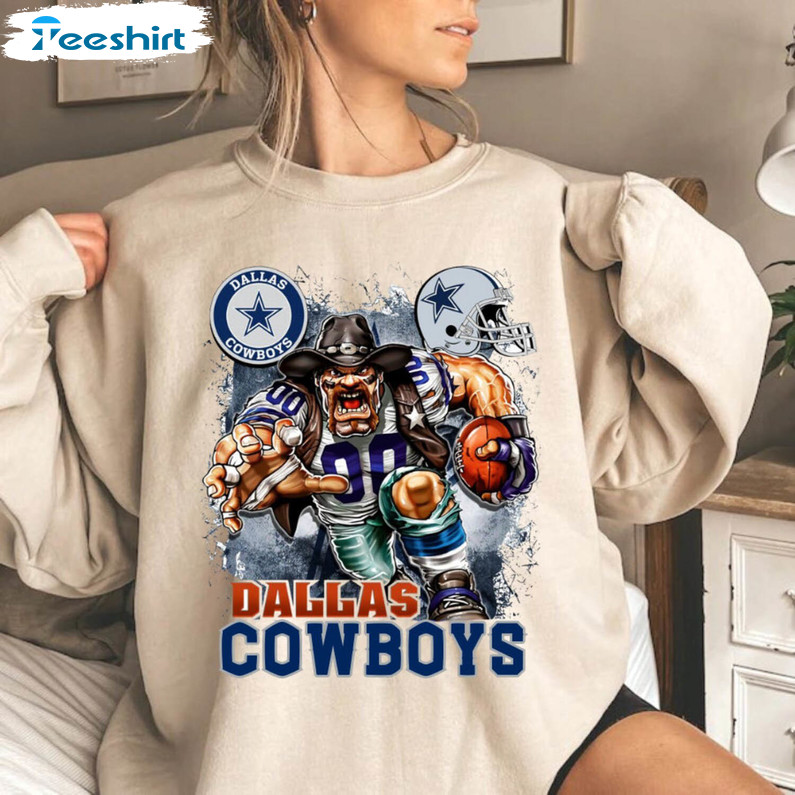 90s Dallas Cowboys Crewneck Retro The Dallas Cowboys Football Unisex  Sweatshirt Shirt - Print your thoughts. Tell your stories.