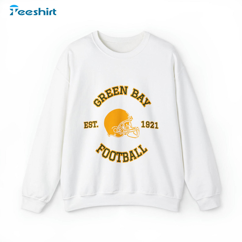 Green Bay Football EST 1921 Trendy Short Sleeve Hoodie