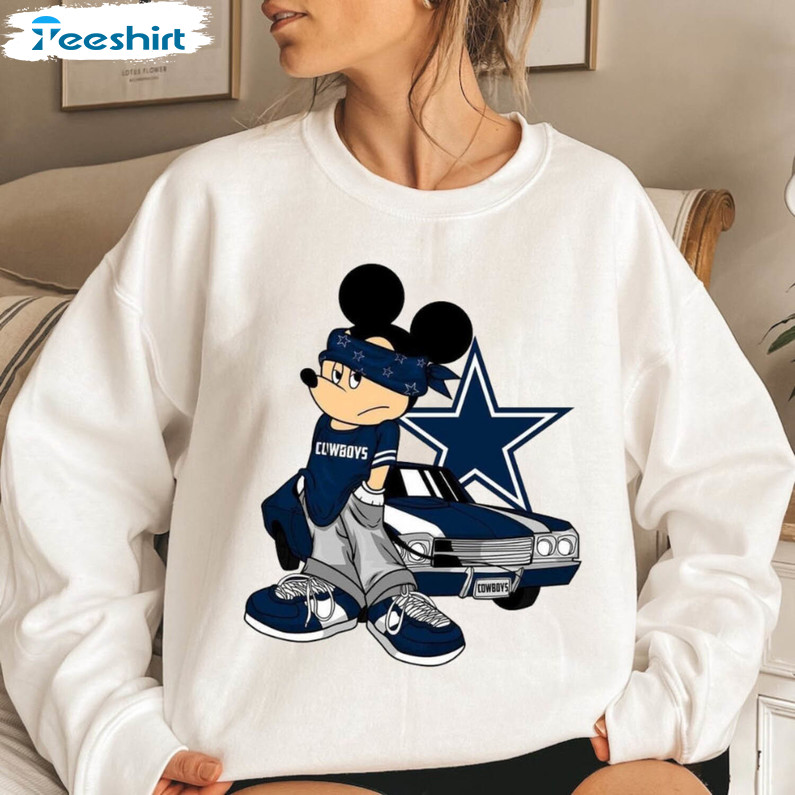 Mickey Mouse Nfl Dallas Cowboys logo 2023 shirt, hoodie, sweater, long  sleeve and tank top