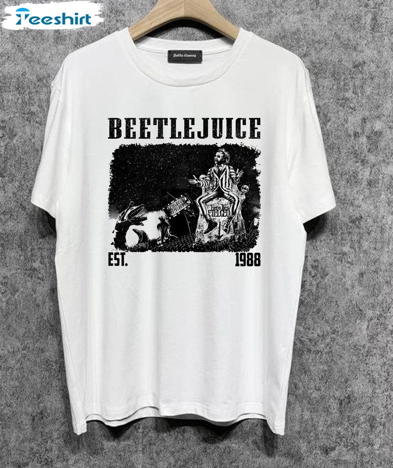 Beetlejuice Movie Trendy Shirt, Horror Movie Long Sleeve Short Sleeve