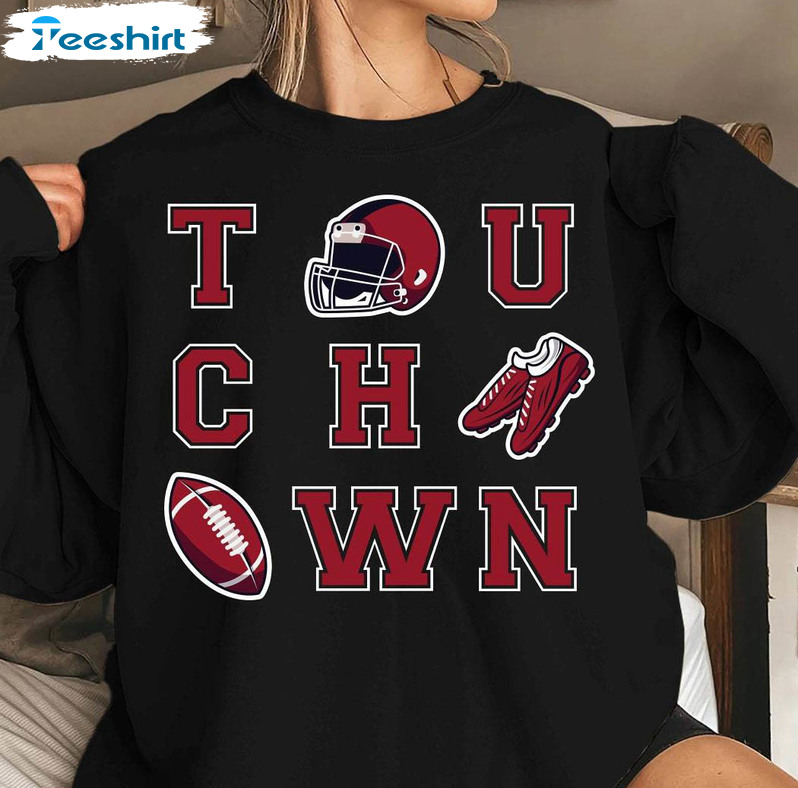 Retro Football Shirt, Touch Down Season Hoodie Unisex T Shirt