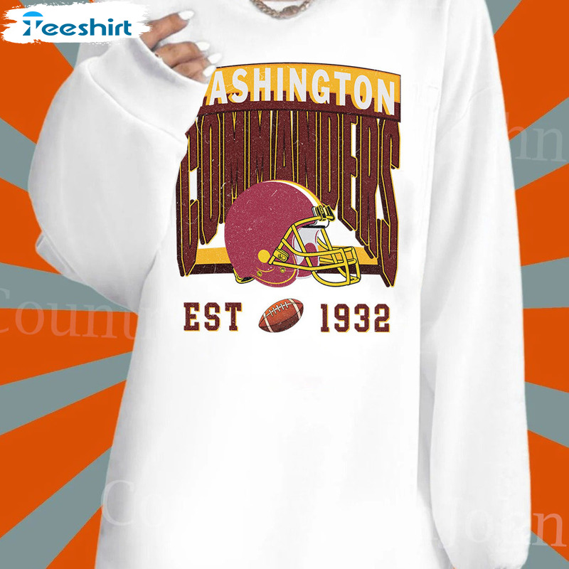 GmansGraphics Vintage Washington Football Sweatshirt | Washington Football Shirt | Washington - Commanders Est 1932 Sweatshirt | Best Gift Ever | Football