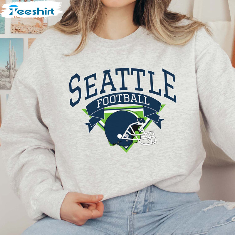 Throwback Seattle Football Sweatshirt Vintage Seahawks 