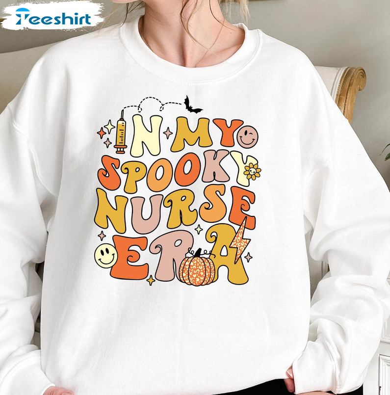 Spooky Nicu Nurse Halloween Shirt, Ghost Spooky Nurse Sweatshirt Unisex Hoodie