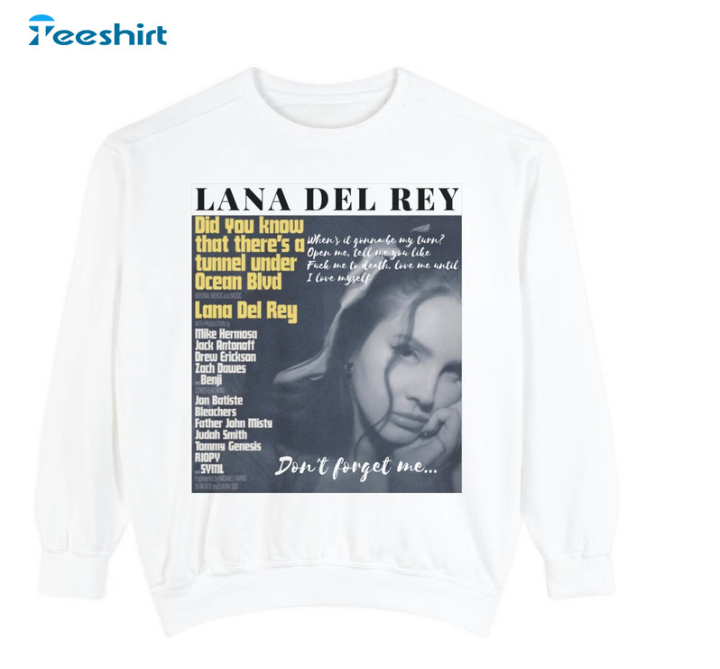 Lana Del Rey Shirt, Vintage Ocean Blvd Crewneck Unisex Hoodie