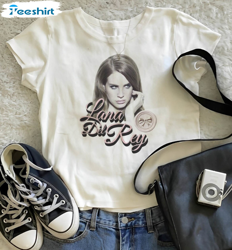 Lana Del Rey Vintage Shirt, Trendy Music Hoodie Short Sleeve