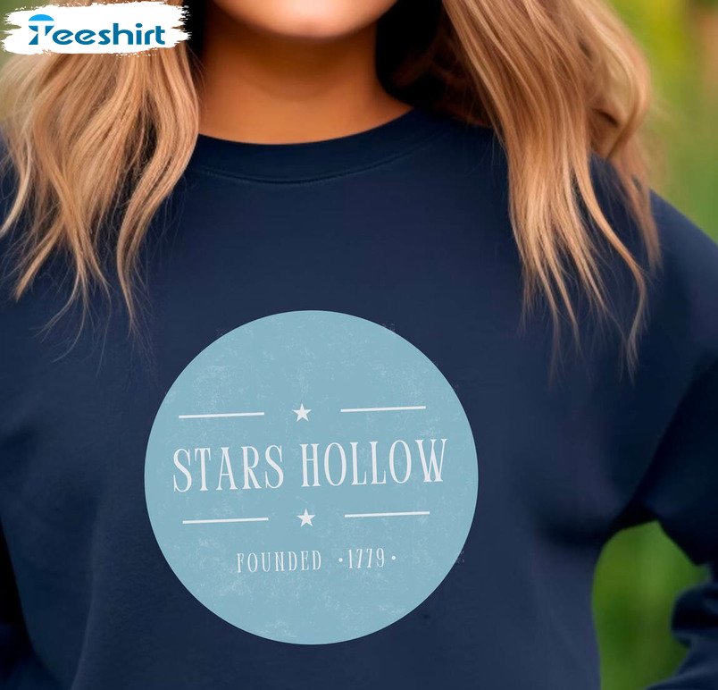 Fall Vibes Stars Hollow Shirt For Girls, Stars Hollow Tee Tops Unisex Hoodie