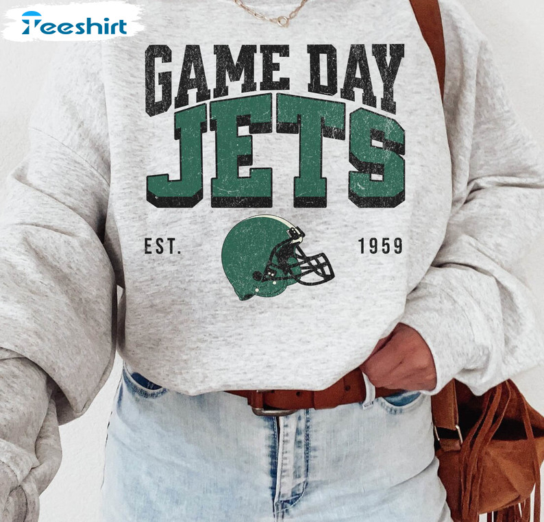 Retro Game Day Jets Sweatshirt Game Day Sweatshirt Retro -   in 2023