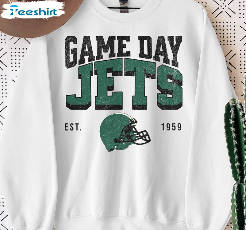 New York Sweatshirt Vintage Graphic Sweatshirt New York Jets 