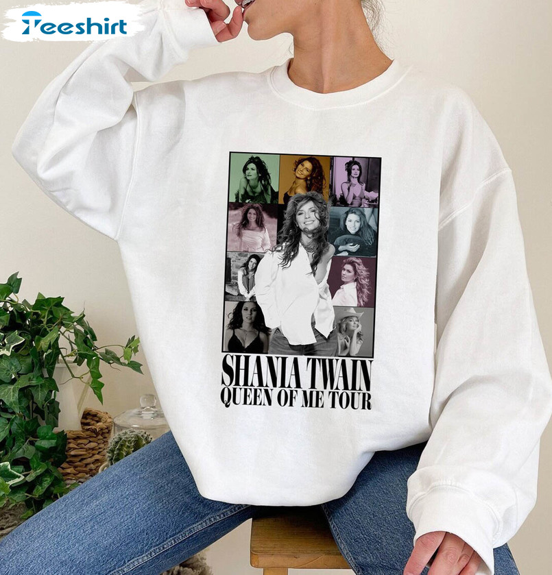 Shania Twain 90s The Eras Tour Shirt, Twain Vintage Unisex T Shirt Short Sleeve