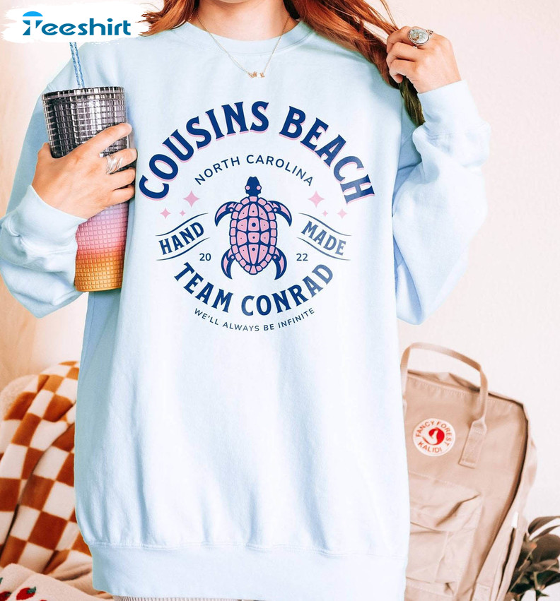 Cousins Beach Trendy Shirt, Cousins Summer Long Sleeve Unisex Hoodie