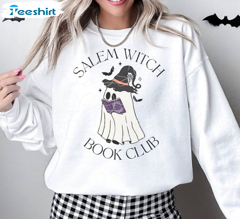 Salem Witch Book Club Shirt, Witchy Bookish Crewneck Unisex T Shirt