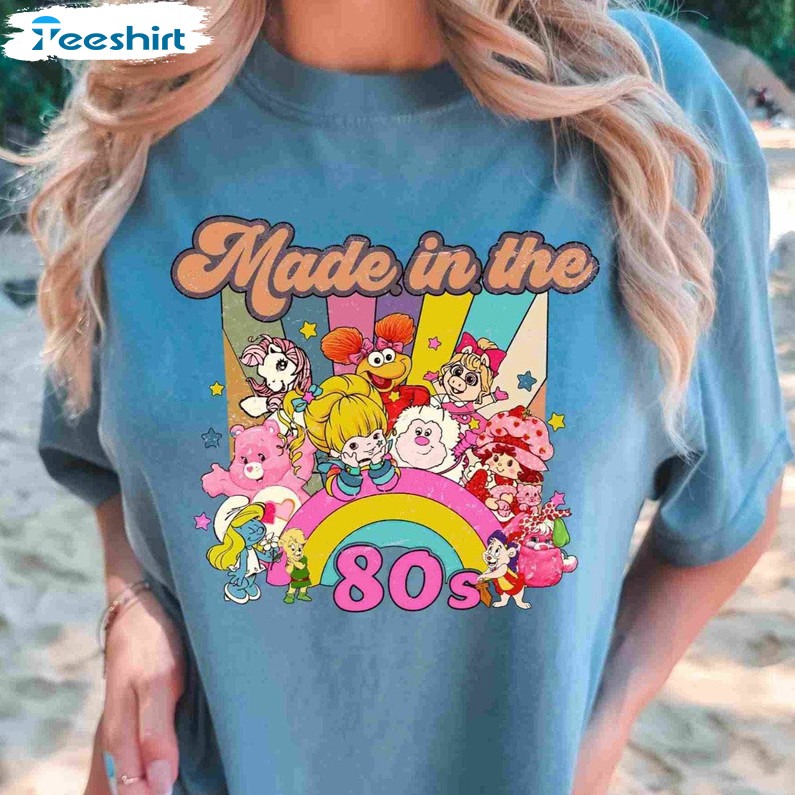 Colors Reg Cartoon Friends Nostalgia Shirt, Friends 80S Cartoon Tank Top Sweatshirt