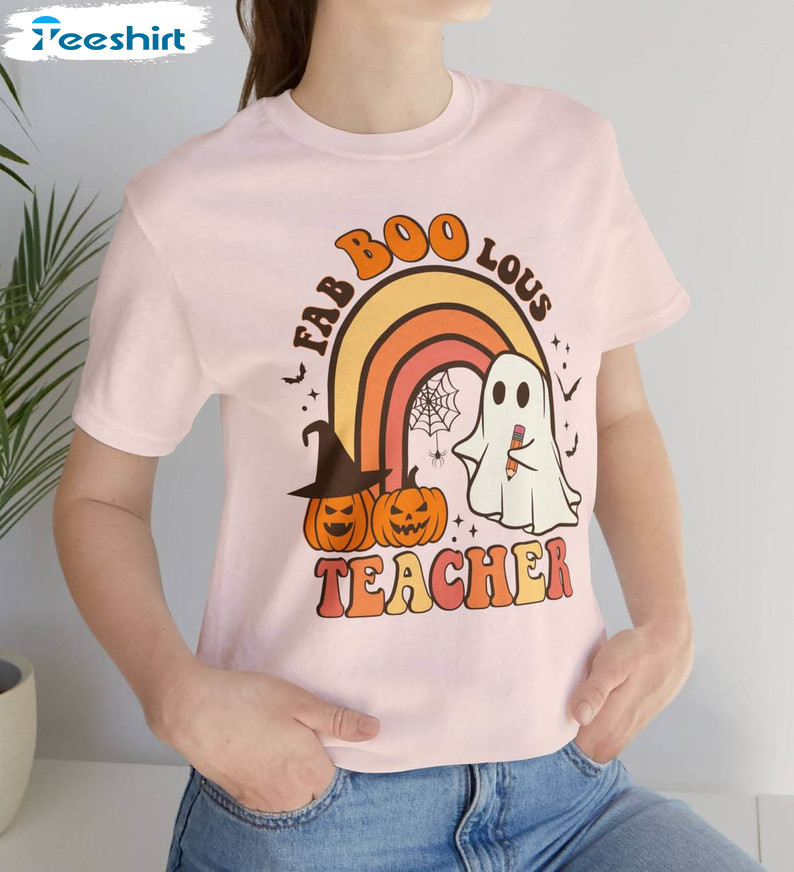 FaBooLous Teacher Shirt, Haloween Design For Party T-shirt Tank Top