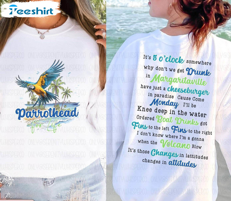 Jimmy Buffett Memorial Trendy Shirt, Parrothead For Life Long Sleeve Short Sleeve