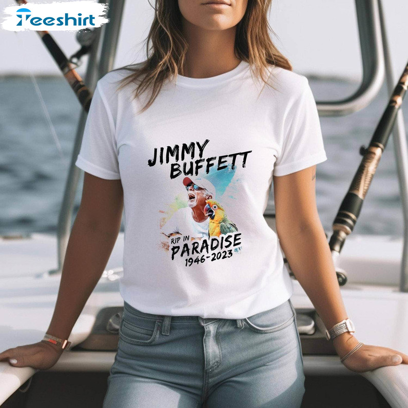 Rip Jimmy Buffett Shirt, Trendy Parrothead Island Tee Tops Unisex T Shirt
