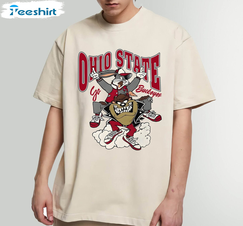 Vintage Ohio State University Shirt, Ohio State Buckeyes Unisex Hoodie Tee Tops