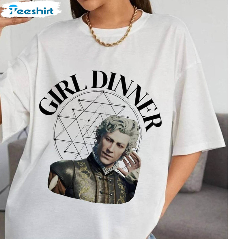 Astarion Girl Dinner Shirt, Astarion Meme Sweater Short Sleeve