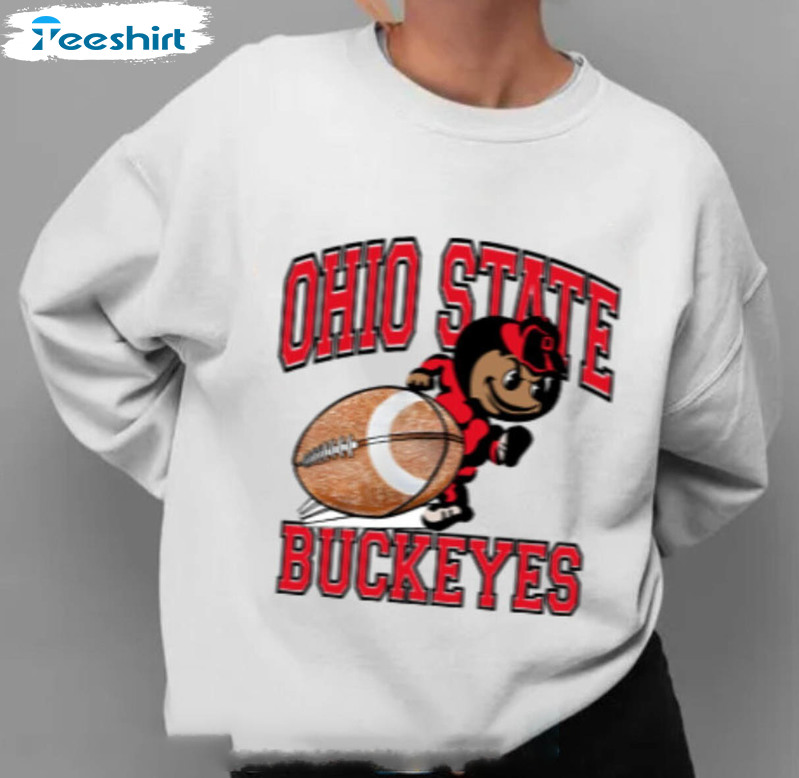 Vintage Ohio State Trendy Shirt, Ohio State University Sweatshirt Short Sleeve