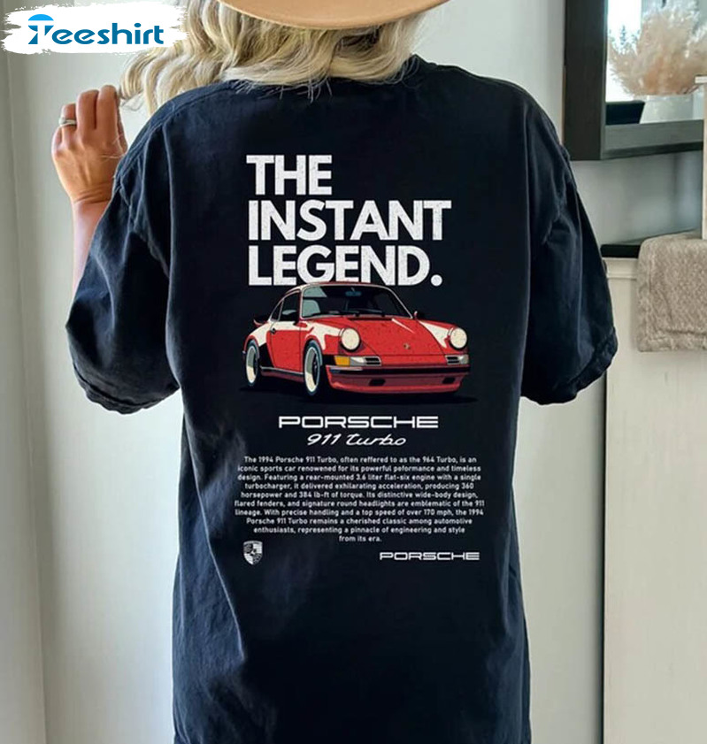 Porsche 911 Turbo Shirt, Vintage Unisex T Shirt Crewneck