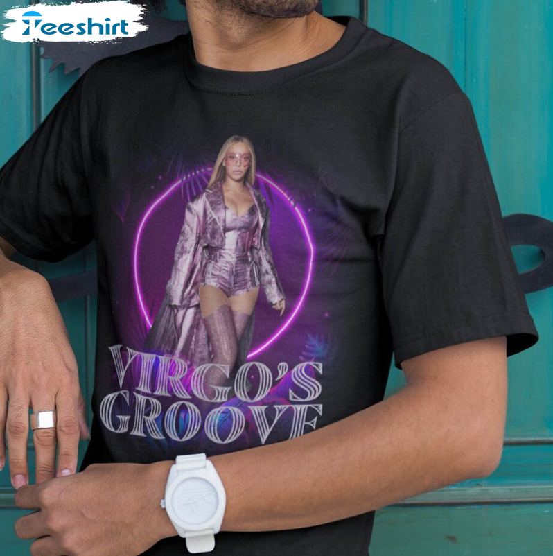 Renaissance Virgo Groove Shirt, Trendy Crewneck Long Sleeve