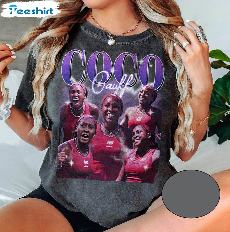 Coco Gauff Trendy Shirt, Coco Gauff Us Open 2023 Sweater Short Sleeve