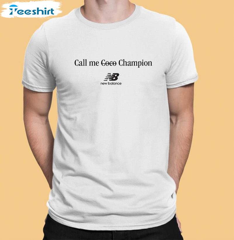 Call Me Coco Champion Shirt, Coco Gauff Coach Long Sleeve Unisex T Shirt