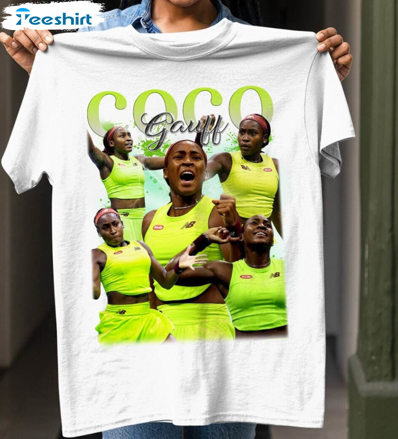 Coco Gauff Shirt, Vintage 90s Coco Gauff Tennis Long Sleeve Unisex T Shirt