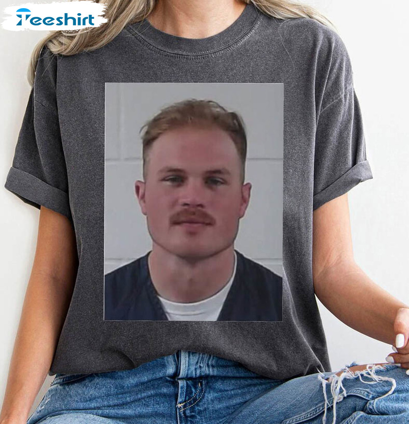 Zach Bryan Mugshot Shirt, Zack Bryan Tee Tops Crewneck