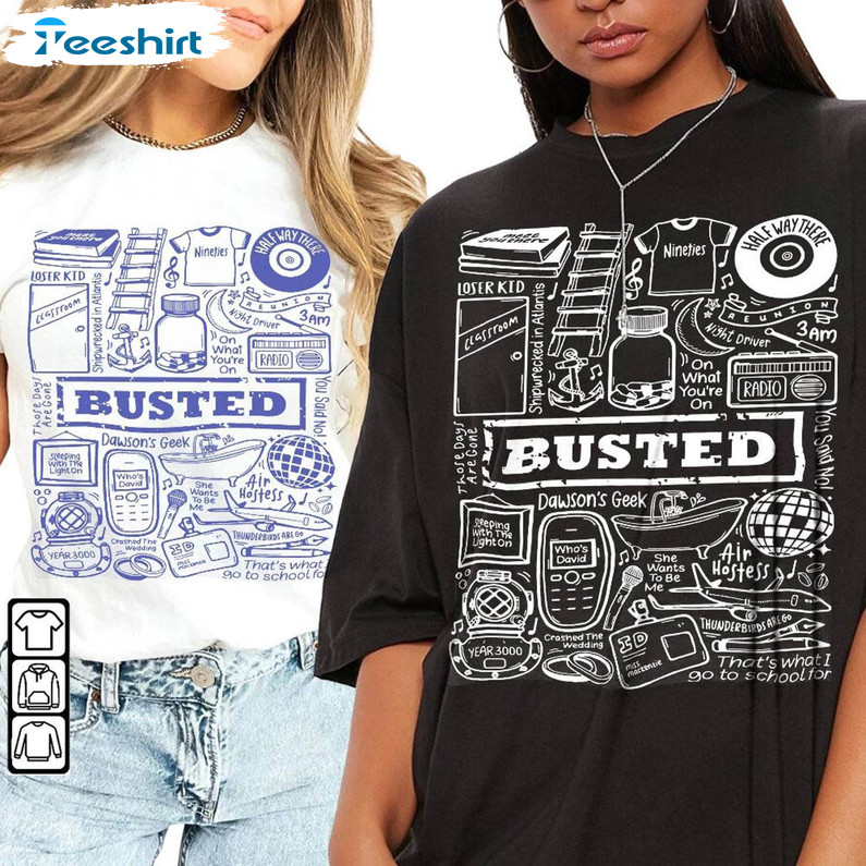 Busted Album Shirt, Vintage Unisex T Shirt Long Sleeve