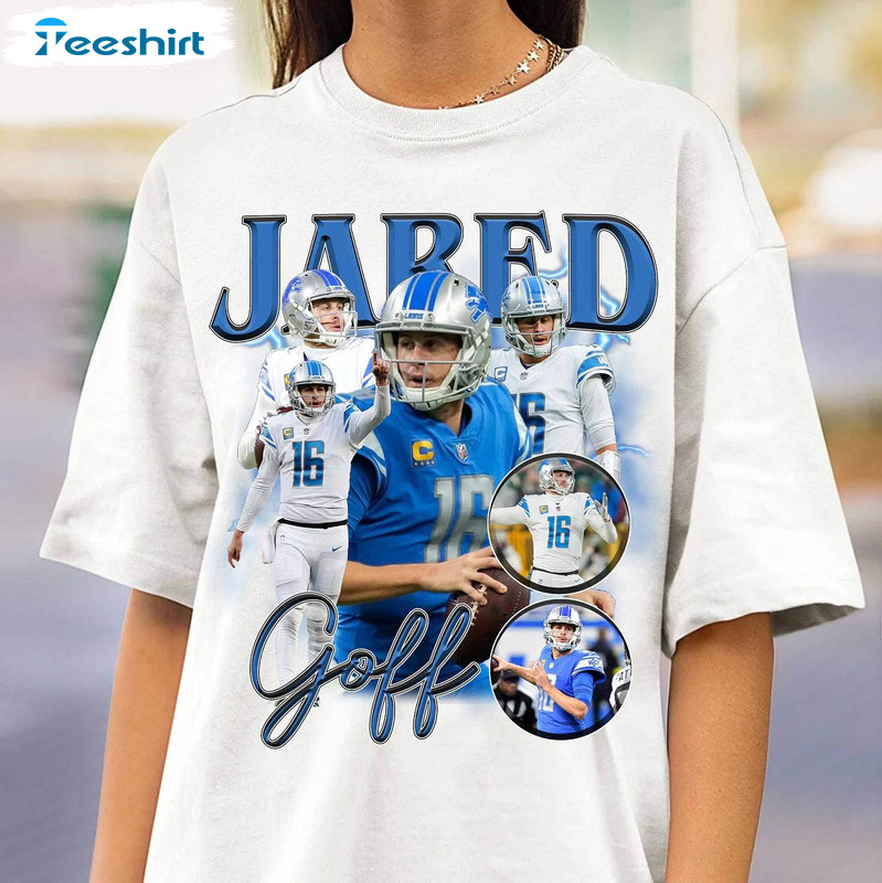 Jared Goff Shirt, Retro Sport Unisex T Shirt Crewneck