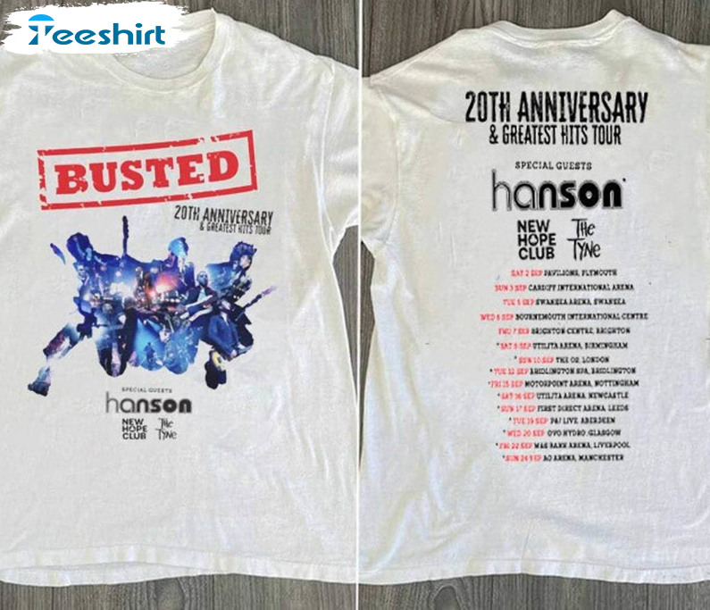 Busted 2023 Tour Shirt, Music Band Unisex Hoodie Sweater