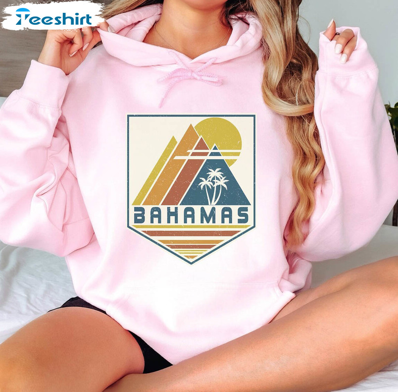 Bahamas Vintage Shirt, Souvenir Group Matching Travel Unisex Hoodie Long Sleeve