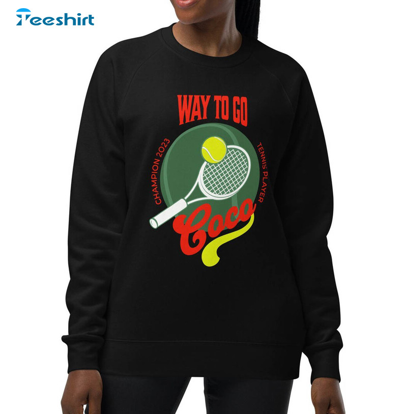 Coco Gauff Shirt, Tennis Us Open Coco Champion Crewneck Sweatshirt