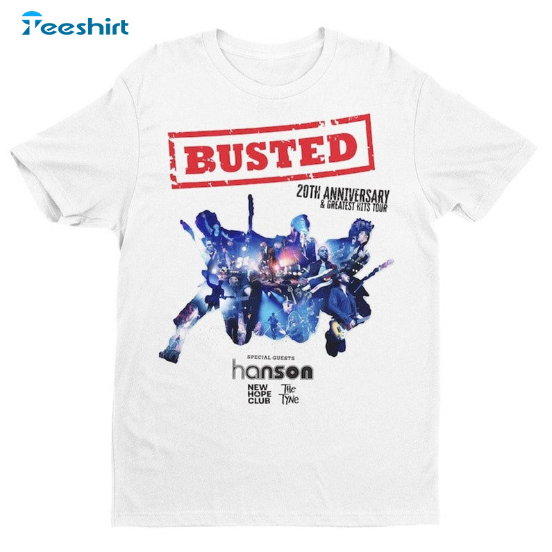 Busted 2023 Tour Trendy Shirt, Greatest Hits Busted Band T-shirt Unisex Hoodie