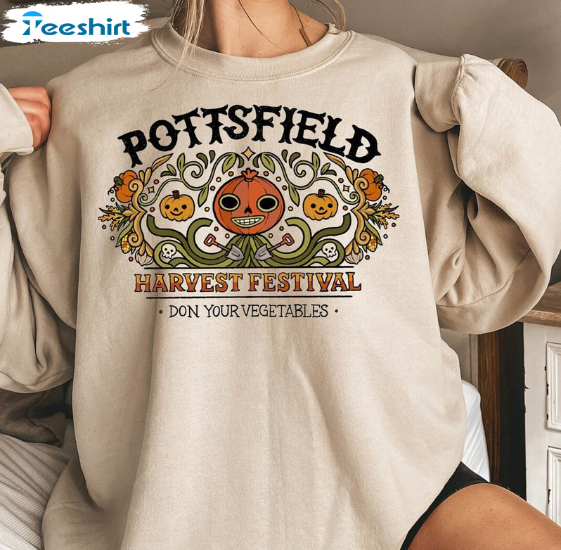 New Rare Pottsfield Harvest Festival Shirt, Don Your Vegetables Tank Top Long Sleeve