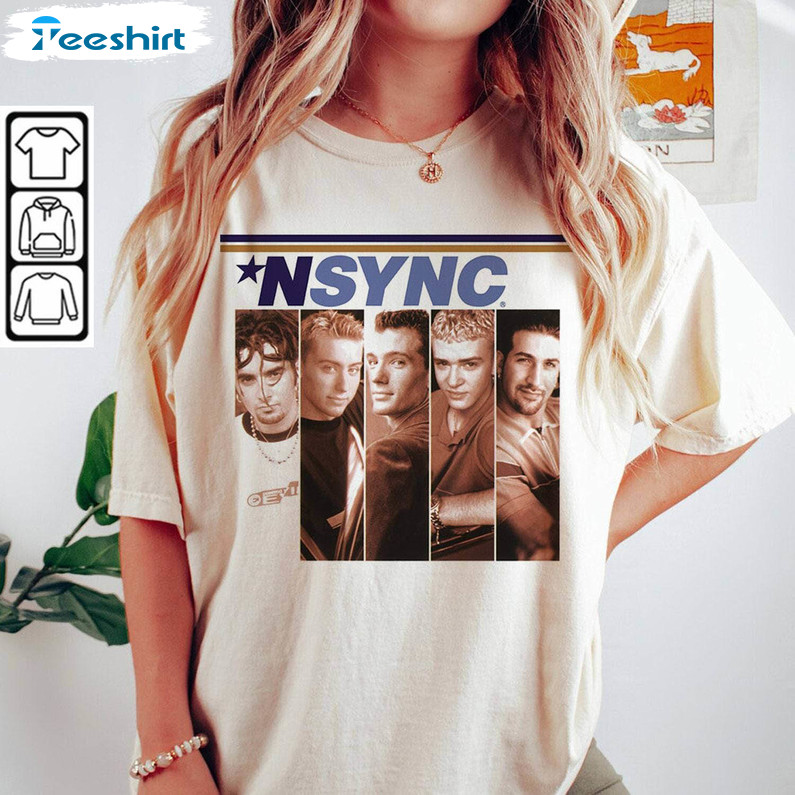 Vintage Nsync No Strings Attached Shirt, Nsync Vmas 2023 Hoodie Short Sleeve