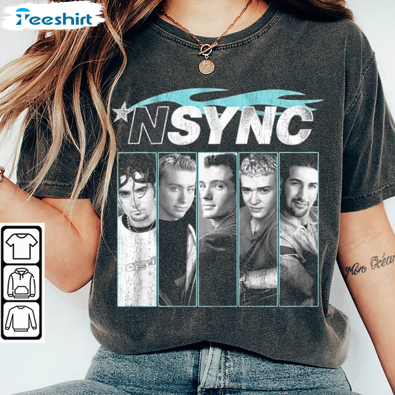 Nsync Vintage Shirt, Trendy Nsync No Strings Attached Sweatshirt Crewneck