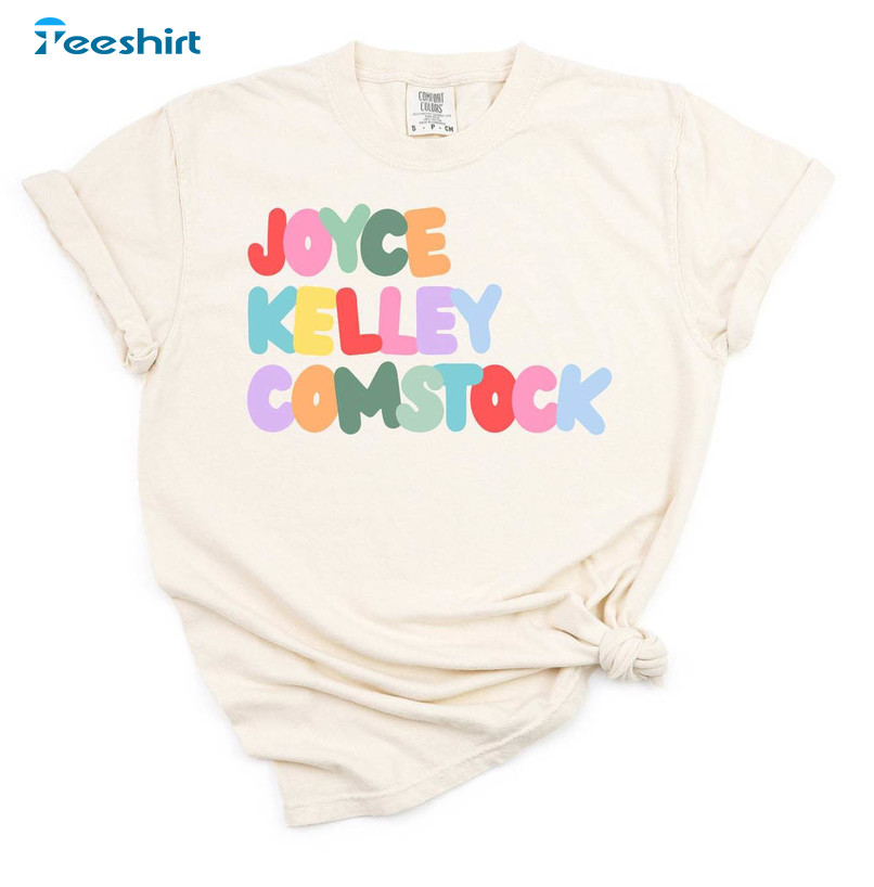 Joyce Kelley Comstock Shirt, Groovy Short Sleeve Unisex Hoodie For Women