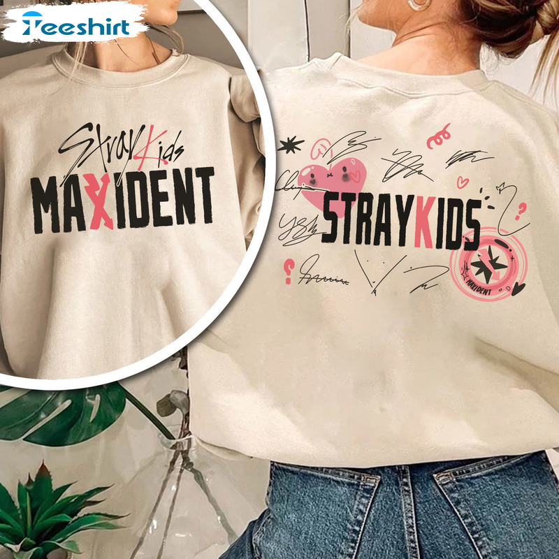 Stray Kids MAXIDENT Printed Hoodie