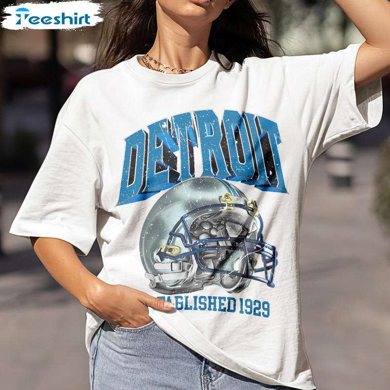 Detroit Lions Vintage 90's NFL Crewneck Sweatshirt/Sport Grey / M