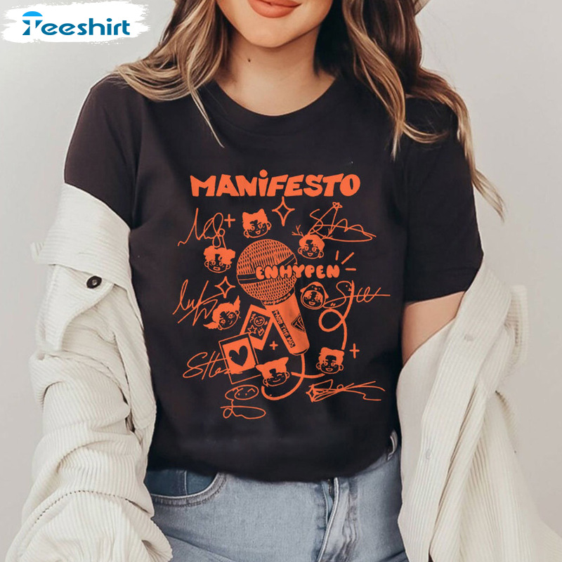 Manifesto 2022 World Tour Shirt - Enhypen Hoodie Trending Sweatshirt