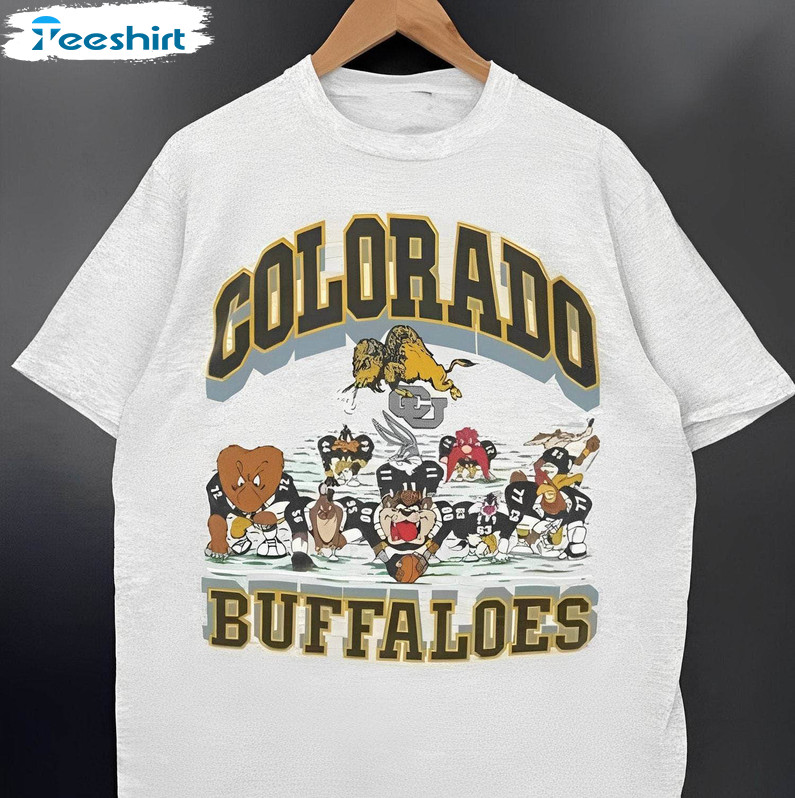 Colorado Buffaloes Shirt, Vintage Ncaa Colorado Looney Tunes Short Sleeve T Shirt