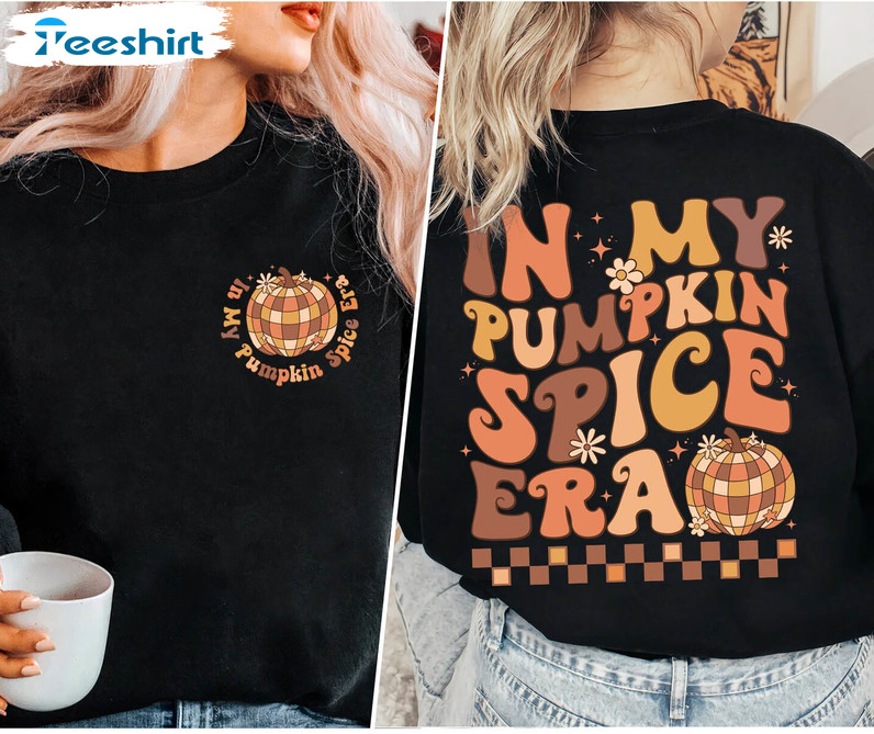 Retro Pumpkin Spice Shirt, In My Pumpkin Spice Era Tee Tops Long Sleeve