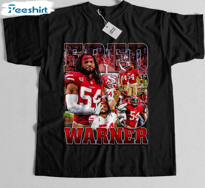 Limited Fred Warner Shirt, New Rare Red Fred Perfection Long