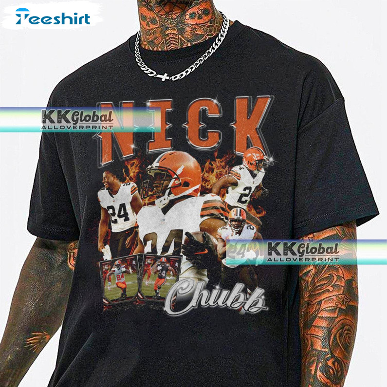 Nick Chubb Shirt, Vintage Long Sleeve Sweater For Lover