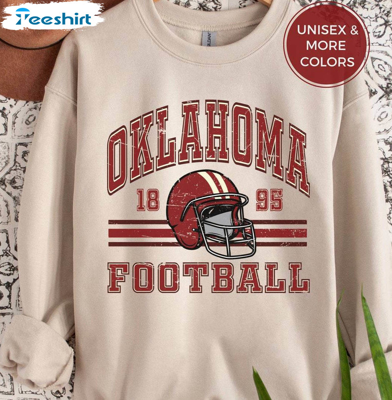 Vintage Oklahoma Football Sweatshirt, Preppy Oklahoma School