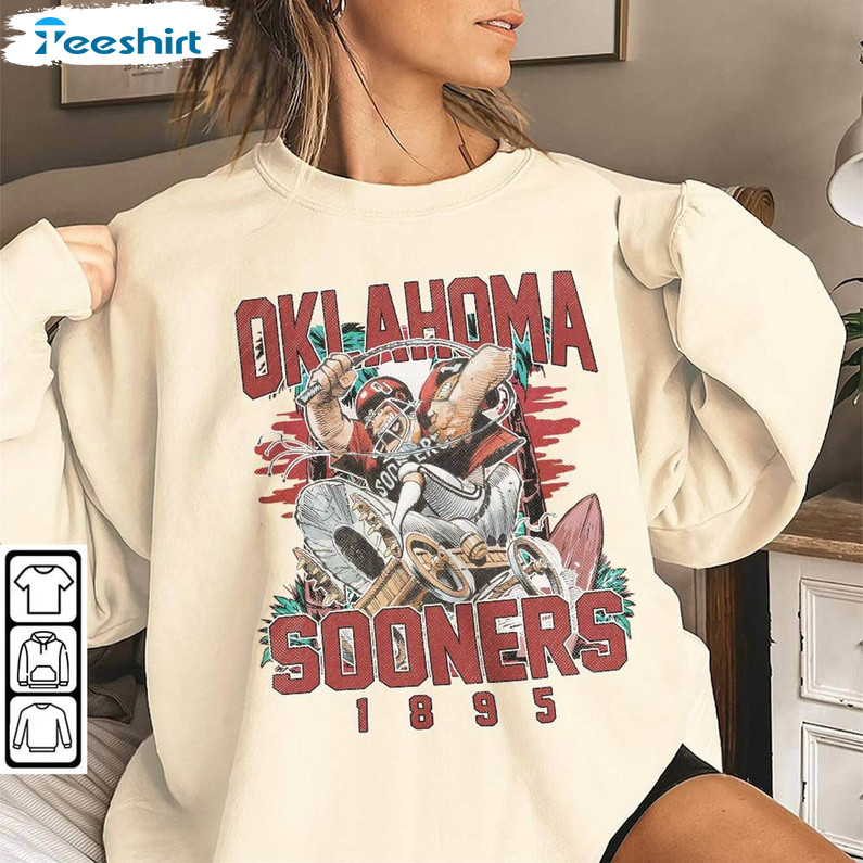 Oklahoma Football Shirt, Vintage Sweatshirt Hoodie