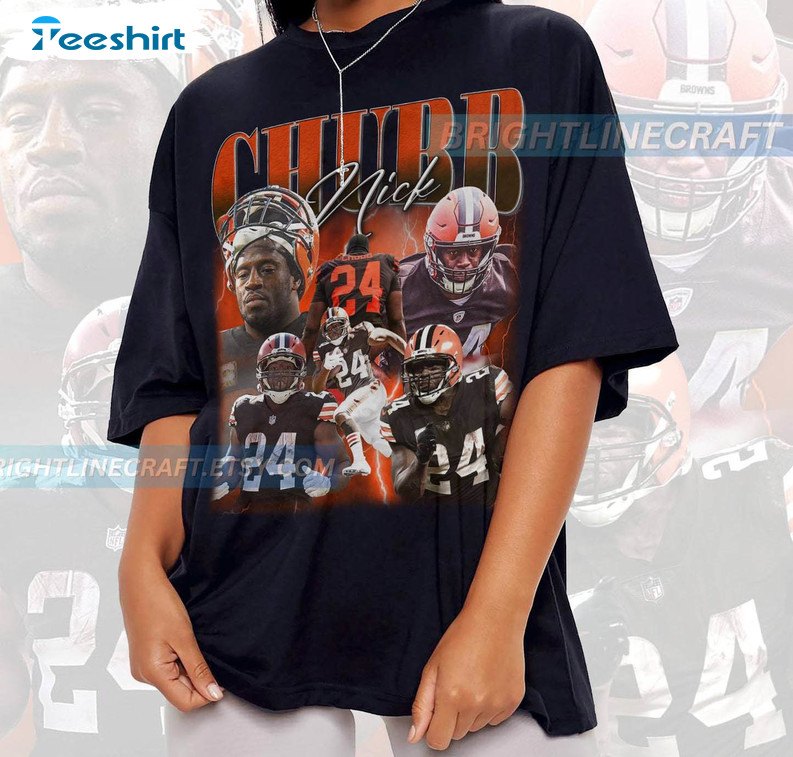 Nick Chubb Shirt Retro Nick Chubb 90s Vintage T-Shirt Cleveland Football  Shirt Nick Chubb American Football Shirt - Trendingnowe