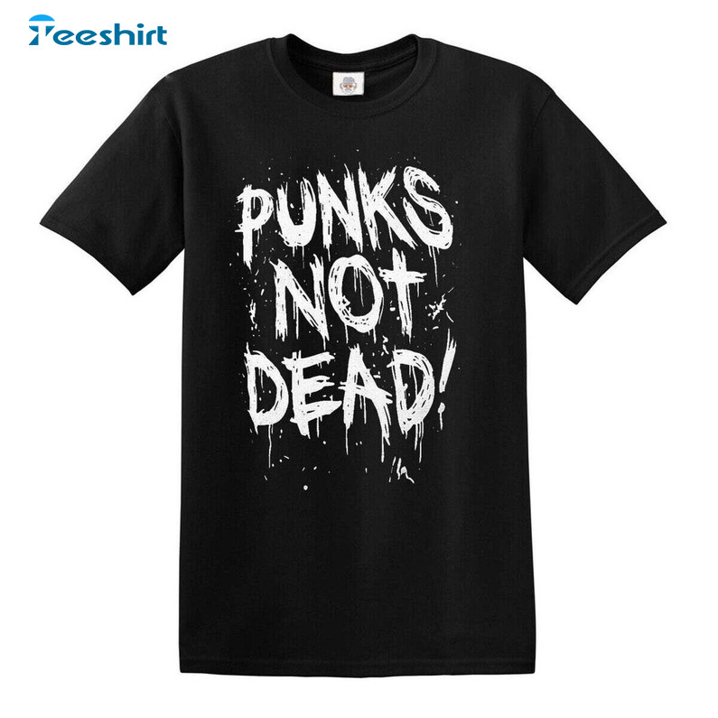 Punk Skull Biker Shirt, Rock Band Irish T-shirt Tee Tops